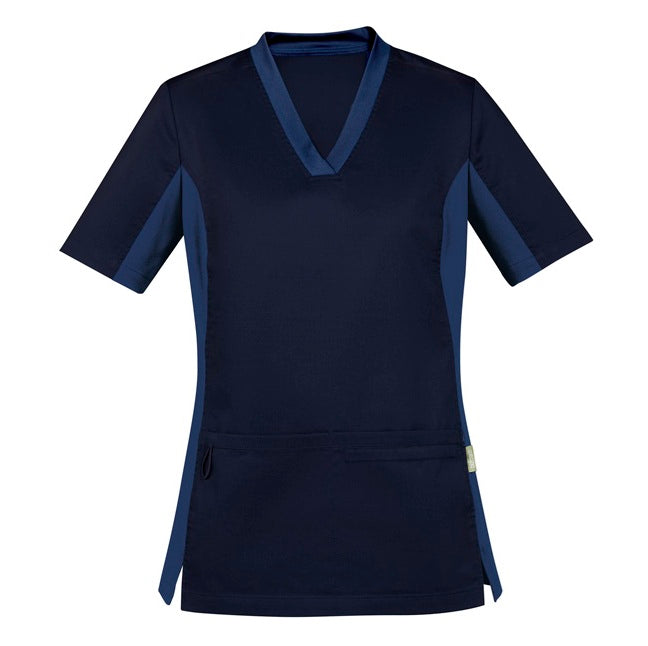 Biz Care CST043LS Womens Riley Stretch Scrub Top