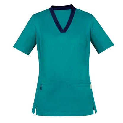Biz Care CST043LS Womens Riley Stretch Scrub Top