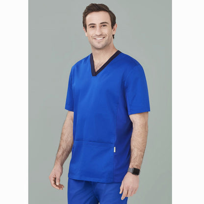 Biz Care CST043MS Mens Riley Stretch Scrub Top