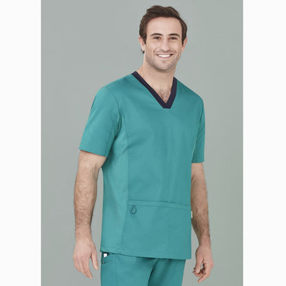 Biz Care CST043MS Mens Riley Stretch Scrub Top