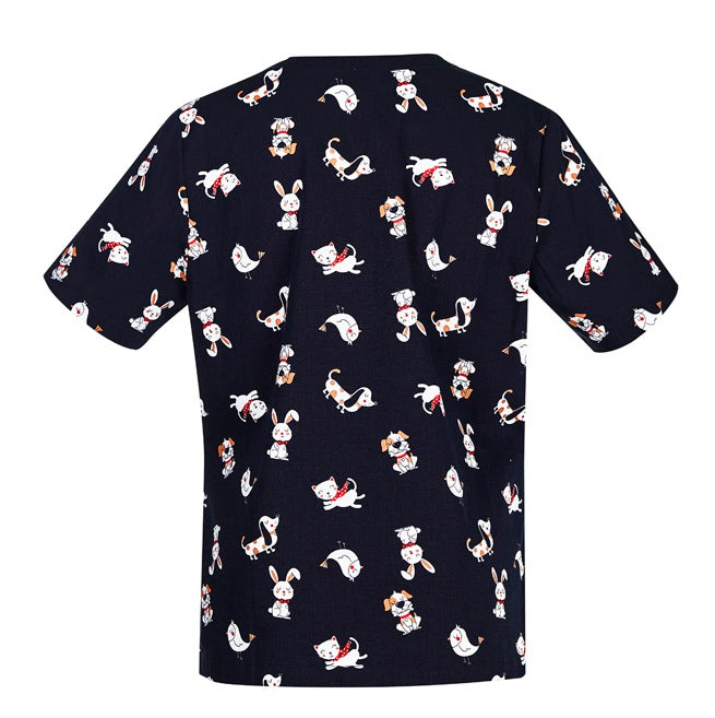 Biz Care CST147LS Womens Best Friends Scrub Top