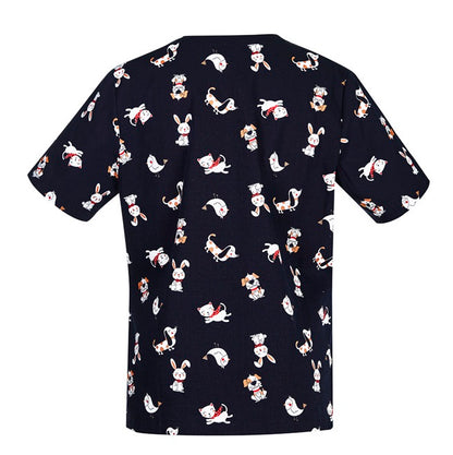 Biz Care CST147LS Womens Best Friends Scrub Top