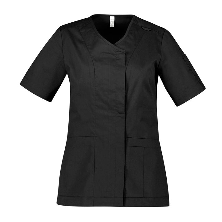 Biz Care CST240LS Parks Womens Zip Front Crossover Scrub Top