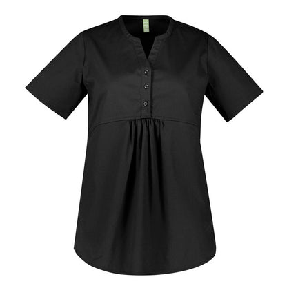 Biz Care CST243LS Rose Womens Tunic Scrub Top