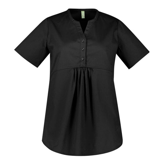 Biz Care CST243LS Rose Womens Tunic Scrub Top
