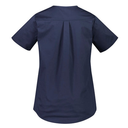 Biz Care CST243LS Rose Womens Tunic Scrub Top