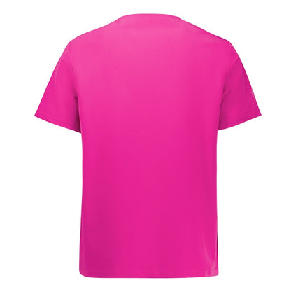 Biz Care CST245LS Womens Pink V-Neck Scrub Top