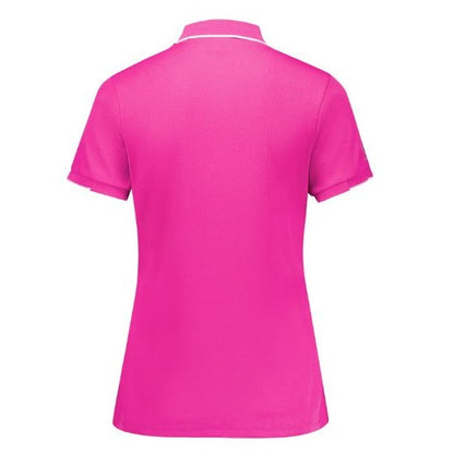 Biz Care CST313LS Womens Pink Short Sleeve Polo