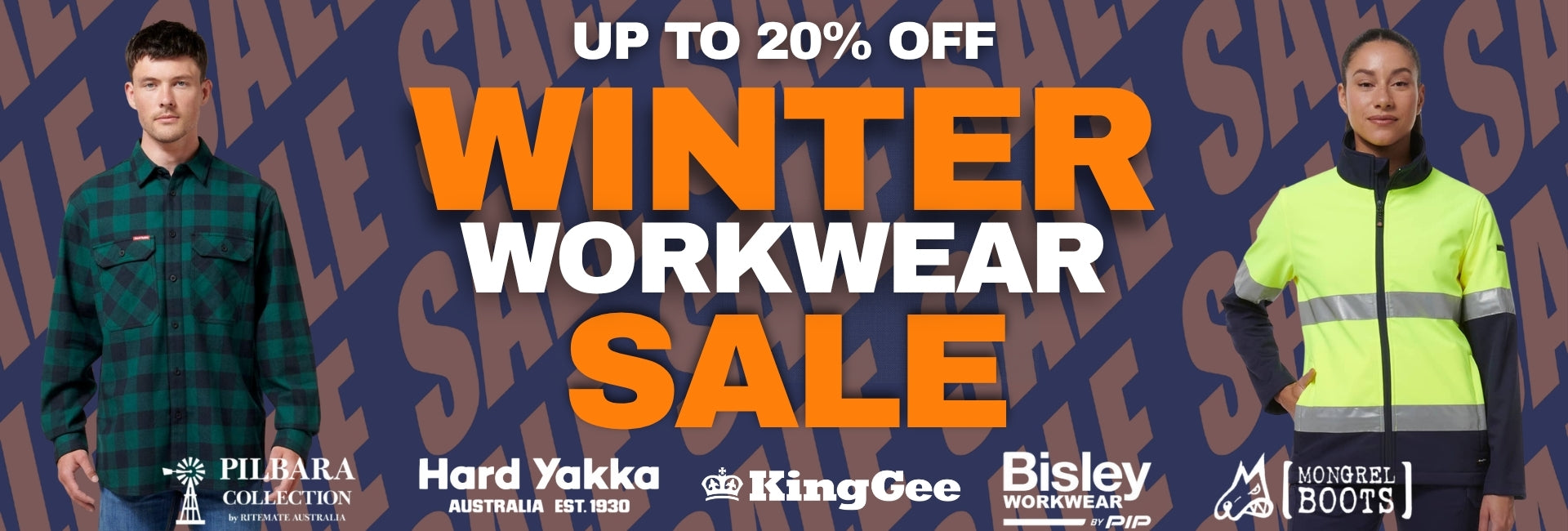 Cheap Work Boots Winter Workwear Sale - Desktop Size Banner