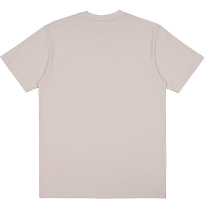 Beige t-shirt on a white background