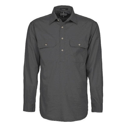 Pilbara RM200CF Mens Pilbara Closed Front Long Sleeve Shirt