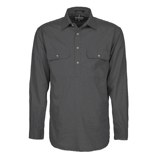 Pilbara RM200CF Mens Pilbara Closed Front Long Sleeve Shirt