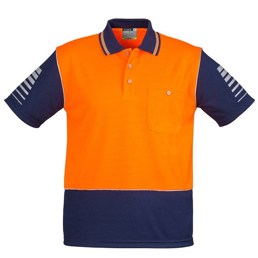 Syzmik ZH236 Mens HiVis Zone Short Sleeve Polo
