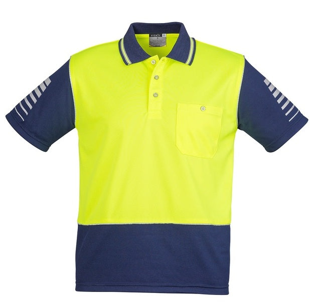 Syzmik ZH236 Mens HiVis Zone Short Sleeve Polo