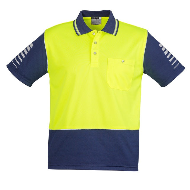 Syzmik ZH236 Mens HiVis Zone S/S Polo