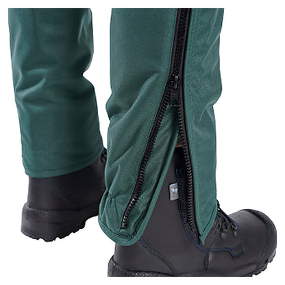 Green with black zip Snakesafe snake gaiters with a no rust side zipper from top to bottom for easy access and removal Clogger SSG31 SnakeSafe Snake Gaiters