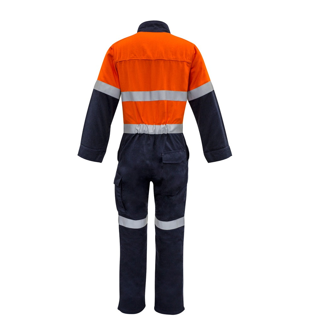 Syzmik ZC525 Mens Orange Flame HRC 2 Hoop Taped Spliced Overall