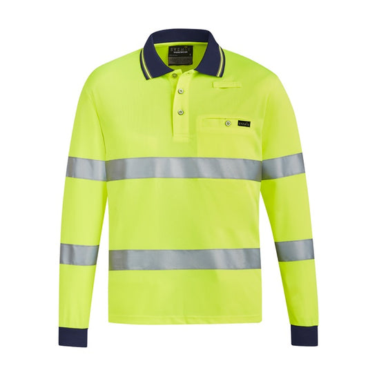 Syzmik ZH380 Unisex Bio Motion L/S Taped Polo
