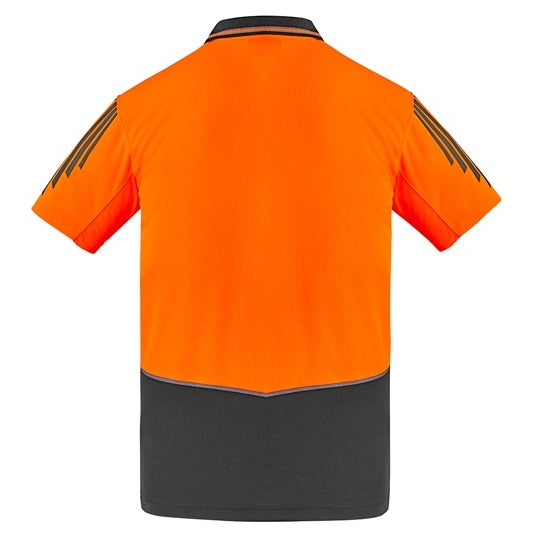 Syzmik ZH315 Mens HiVis Flux Short Sleeve Polo