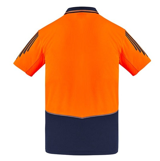 Syzmik ZH315 Mens HiVis Flux Short Sleeve Polo