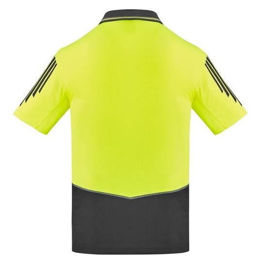 Syzmik ZH315 Mens HiVis Flux Short Sleeve Polo