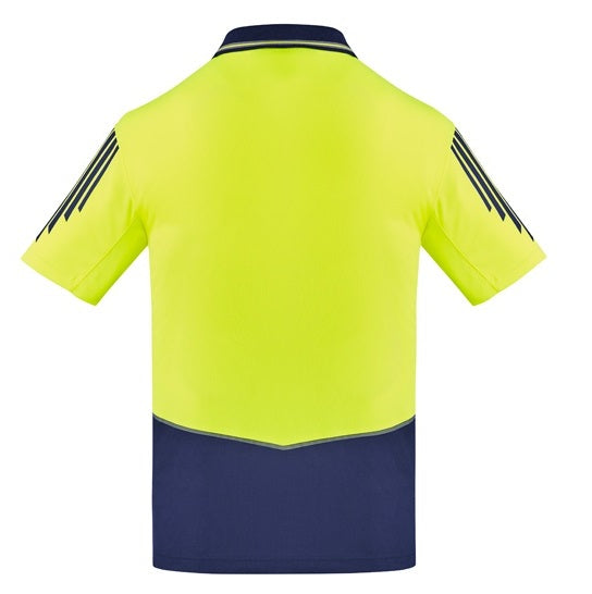 Syzmik ZH315 Mens HiVis Flux Short Sleeve Polo