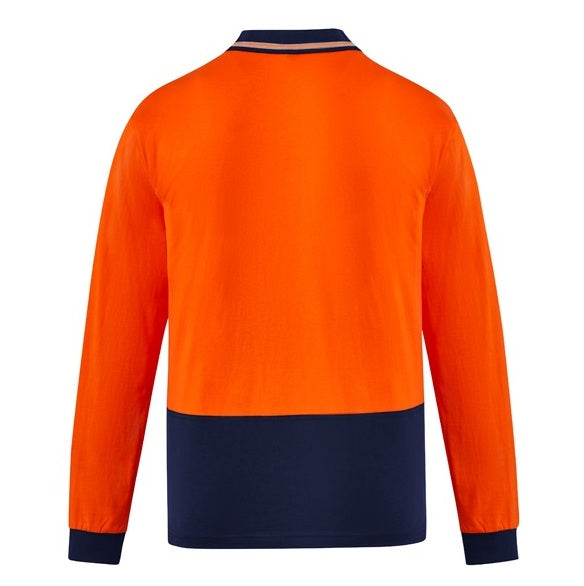 Syzmik ZH430 Mens HiVis Cotton L/S Polo