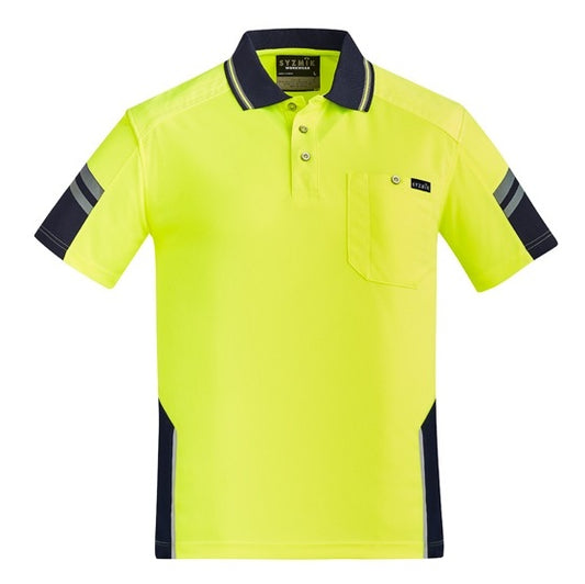 Syzmik ZH465 Mens Reinforced HiVis Squad S/S Polo