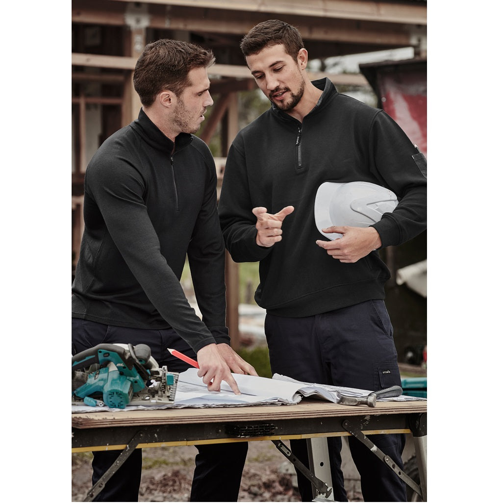 Syzmik ZT366 Mens 1/4 Zip Brushed Fleece Pullover