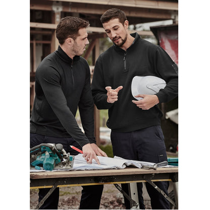 Syzmik ZT366 Mens 1/4 Zip Brushed Fleece Pullover