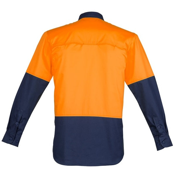 Syzmik ZW560 Mens HiVis Closed Front L/S Shirt
