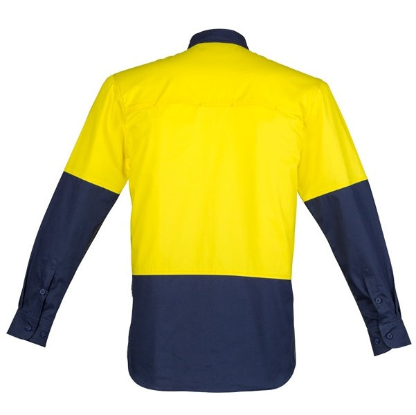 Syzmik ZW560 Mens HiVis Closed Front L/S Shirt