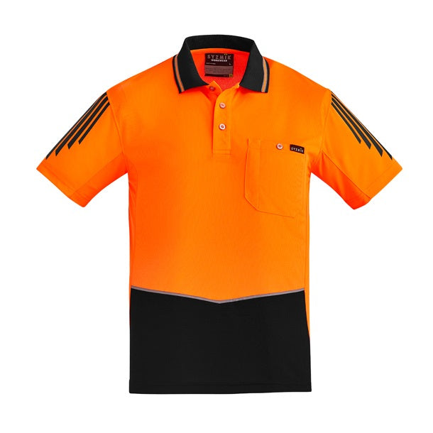 Syzmik ZH315 Mens HiVis Flux S/S Polo