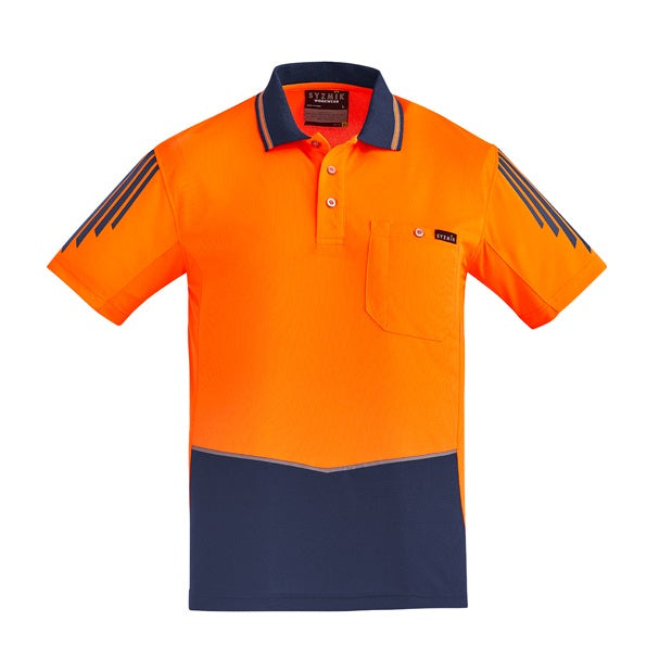 Syzmik ZH315 Mens HiVis Flux S/S Polo