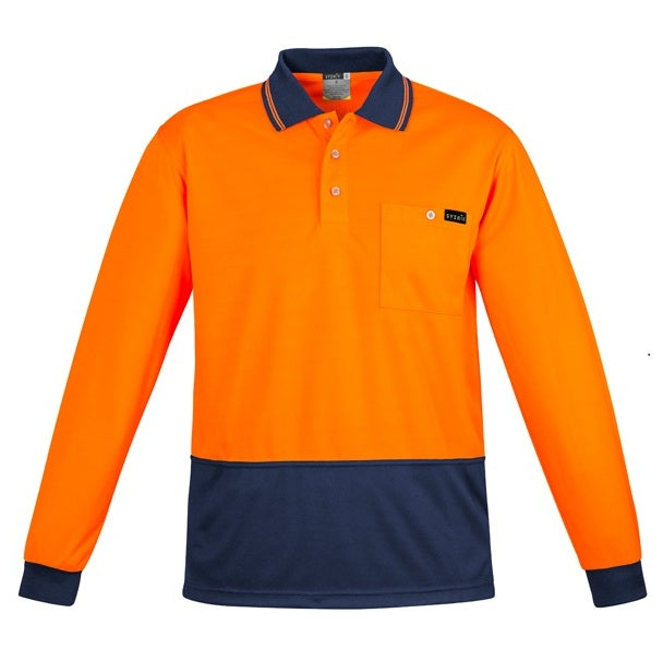 Syzmik ZH410 Mens Comfort Back L/S Polo