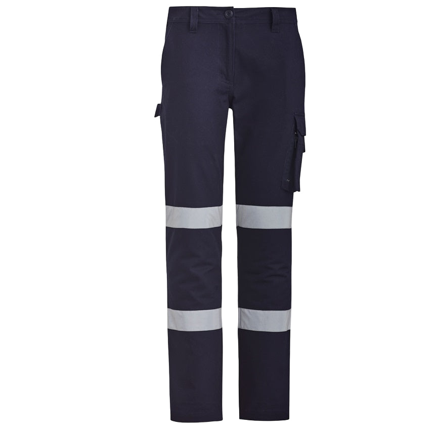 Syzmik ZP720 Ladies Bio Motion Pants Taped - Navy - Alternative Front View