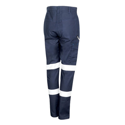 TRu Workwear DTW1170T2 Womens Midweight Cotton Stretch Cargo Trousers With Biomotion Reflective Tape