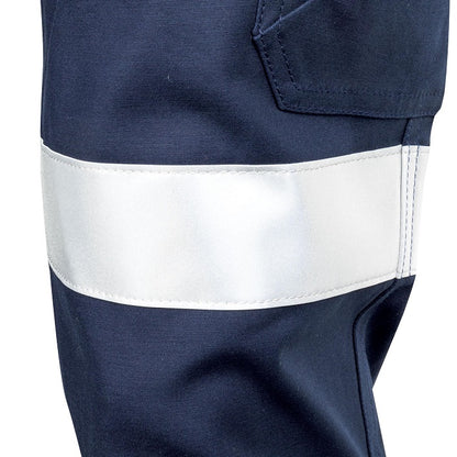 TRu Workwear DTW1170T2 Womens Midweight Cotton Stretch Cargo Trousers With Biomotion Reflective Tape