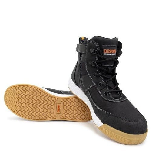 Bison DUNEBK Dune Low Cut Zip Side Safety Boots