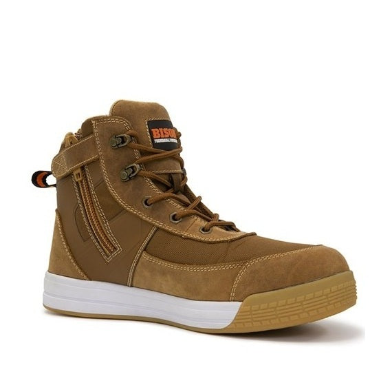 Bison DUNEBR Dune Low Cut Zip Side Safety Boots