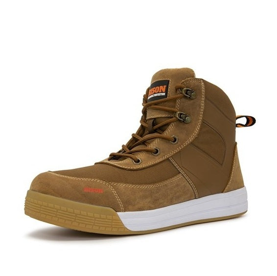 Bison DUNEBR Dune Low Cut Zip Side Safety Boots