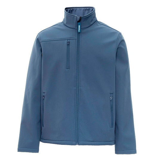 Blue jacket on a white background