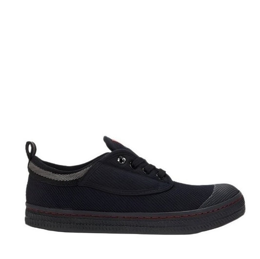 Black durable Slip resistant Volley DWVUE001 Unisex Classic Canvas Non Safety Shoe