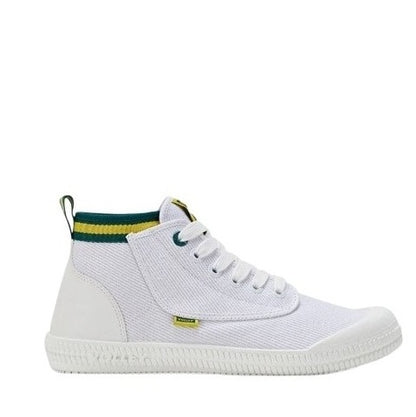 White and green original Volley sole Volley DWVUE006 Unisex Heritage High Non Safety Shoe