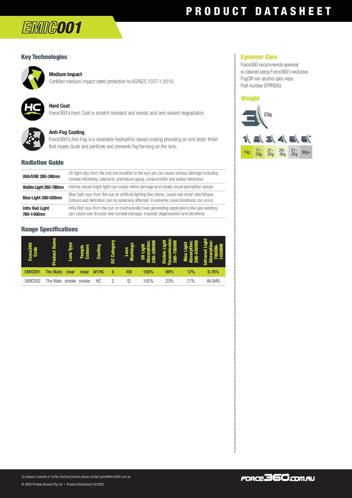 Specification