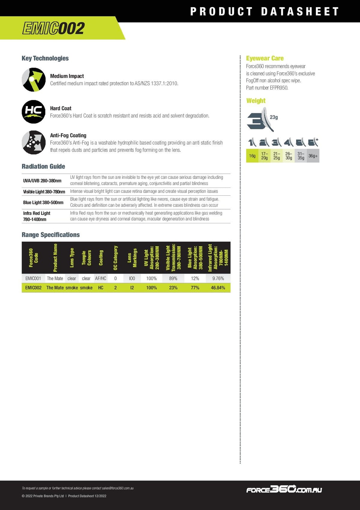 Specification