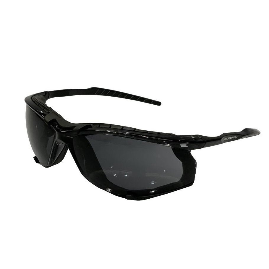 Maxisafe ESW391-G Swordfish Safety Glasses with Anti-Fog Smoke Lens Assembled with Gasket