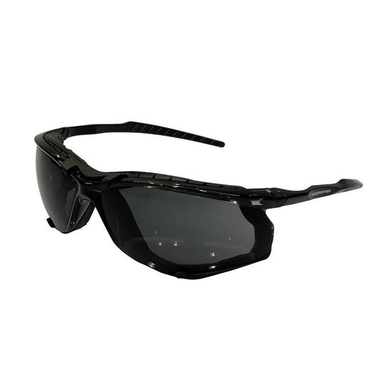 Maxisafe ESW391-G Swordfish Safety Glasses with Anti-Fog Smoke Lens Assembled with Gasket