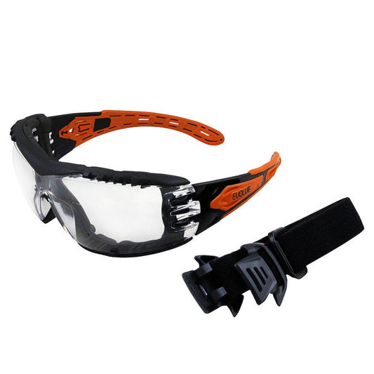 Maxisafe EVO370-GH Evolve Clear Safety Glasses With Gasket and Headband Clear