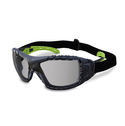 Maxisafe EVO371-GH Evolve Smoke Safety Glasses With Gasket and Headband Smoke